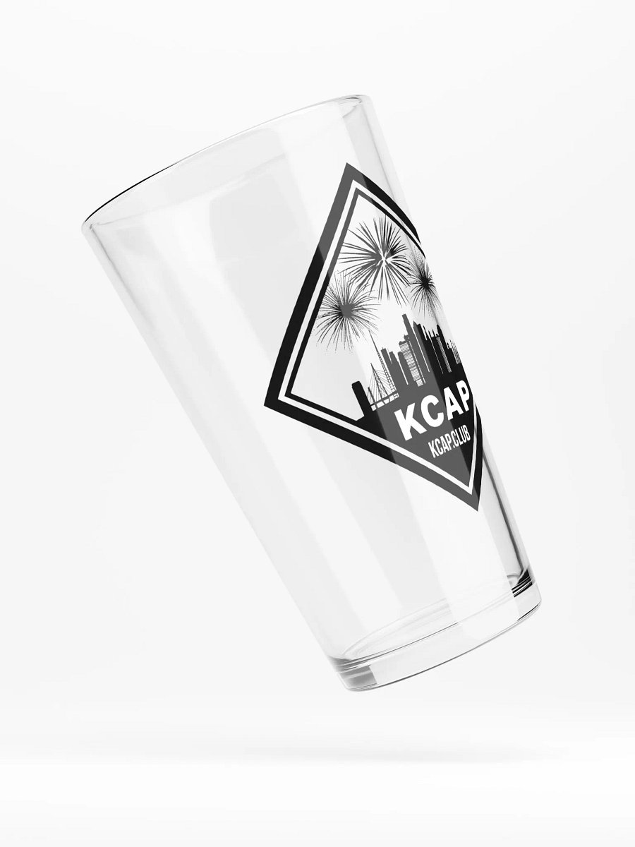 Clear Pint Glass = Black Logo product image (4)