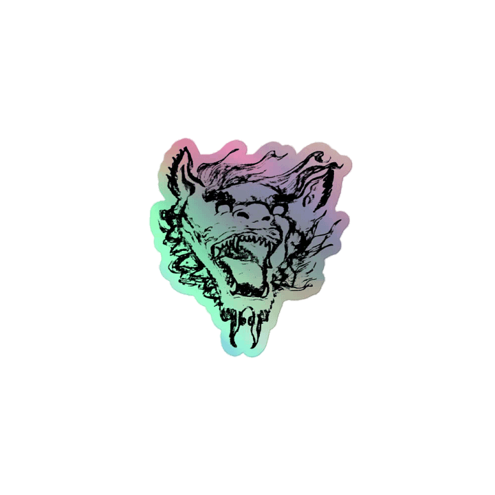 Teeth holographic sticker product image (1)