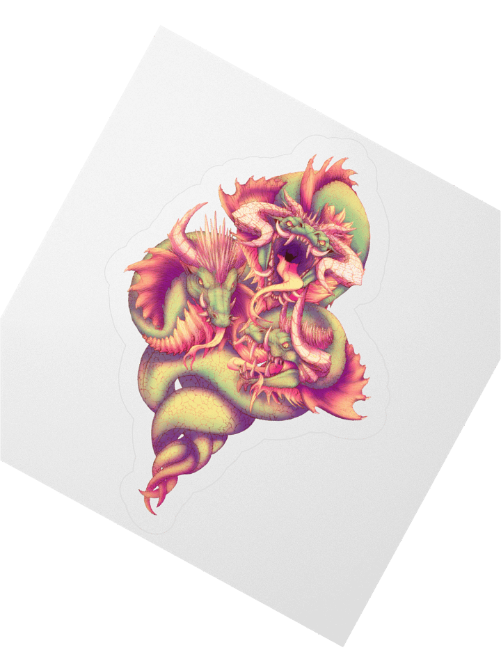 Three of Serpents - sticker product image (4)
