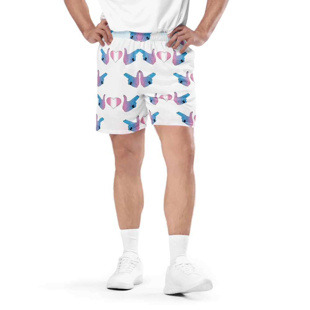 Finger Guns (trans flag) Mesh Shorts product image (1)