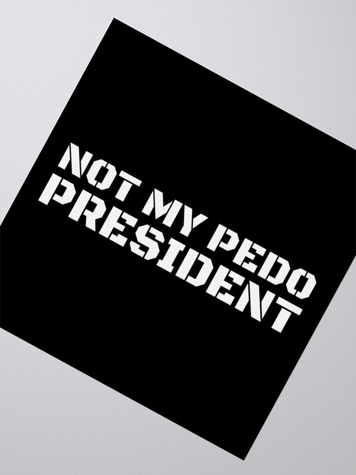 NOT MY PEDO PRESIDENT Kiss Cut Stickers product image (6)