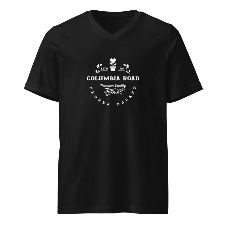 Columbia Road Market Unisex V Neck T Shirt (Black) product image (1)