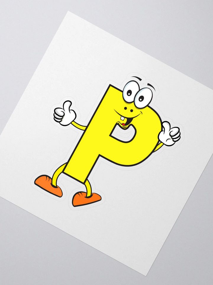 P Letter Cartoon Character Sticker product image (6)