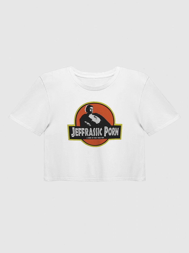 Jeffrassic Porn Theme Park Logo Crop (white, black) product image (2)