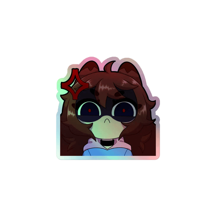 Wolfy Angy Holo Sticker product image (1)