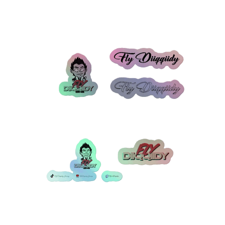 Fly Diiqqiidy Holographic Sticker Sheet product image (2)