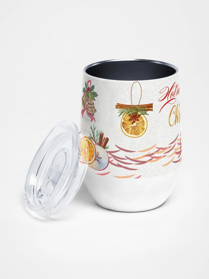 Festive Spice Wine Tumbler Spiced Holiday Cheers Wine Tumbler gift for moms dads colleagues friends product image (2)