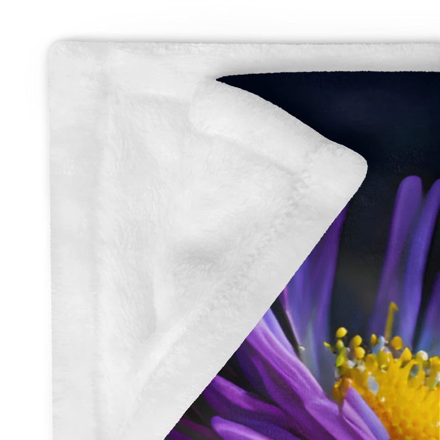 Aster Flower Violet Garden Flowers Throw Blanket product image (12)