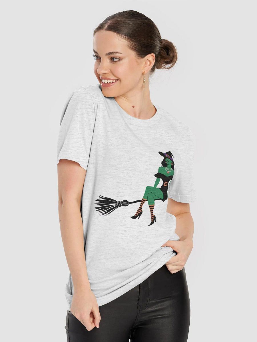 Green Witch On A Broom Stick product image (43)