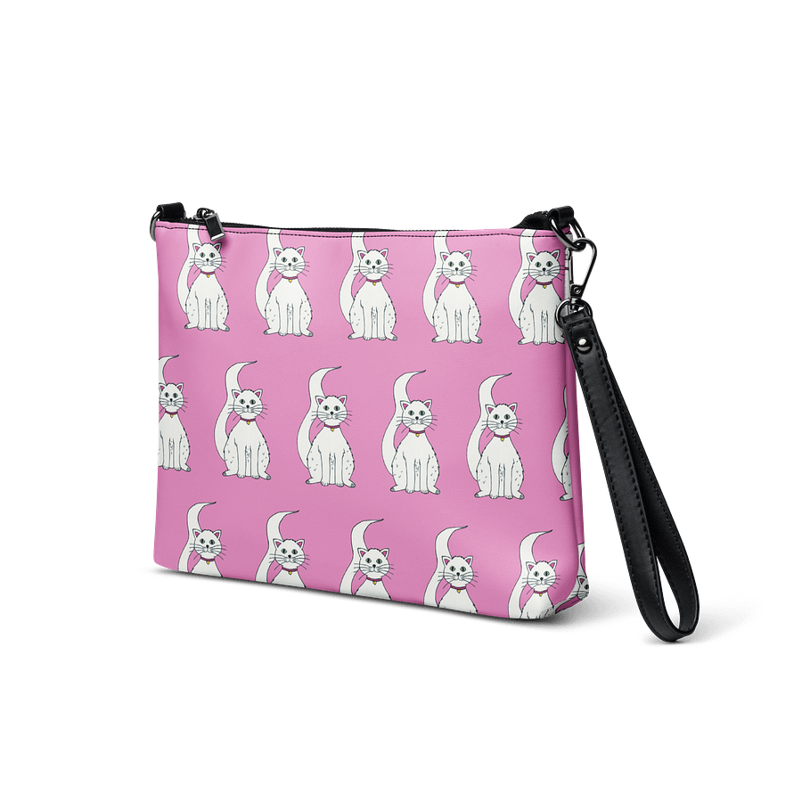 White Cat (art by Dina R.) acrylic painting - Crossbody Bag product image (3)