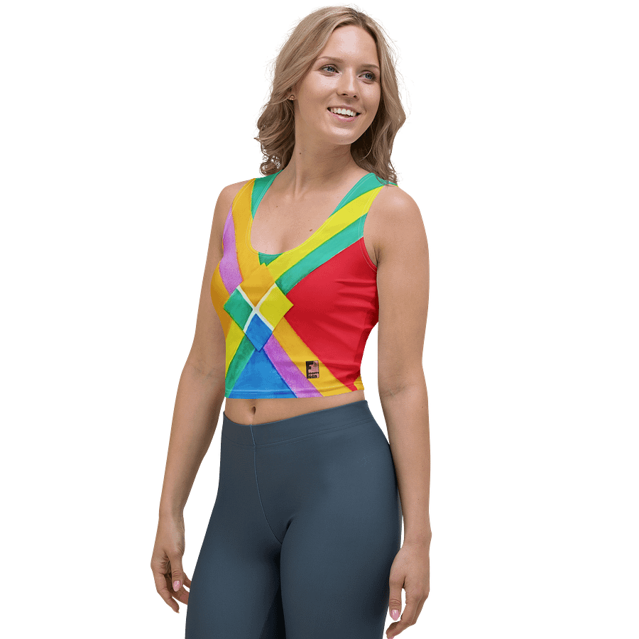 "Color Theory Study in Gauche 2020" Crop Tank Top product image (3)