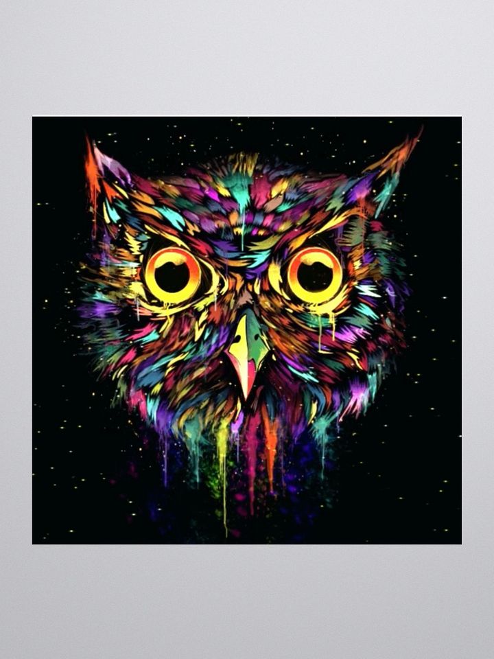 Drippy Owl Sticker product image (1)