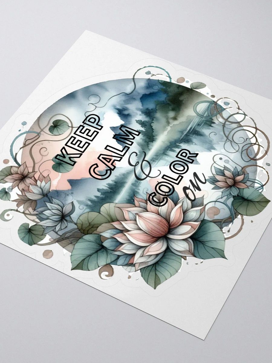 with the ‘KEEP CALM & COLOR ON’ Sticker product image (3)