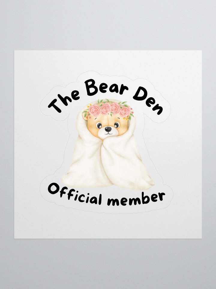 Rosey Bear Kiss Cut Stickers product image (1)
