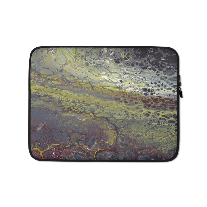 Amphibian - Abstract Acrylic Pour Print, Laptop Sleeve product image (1)