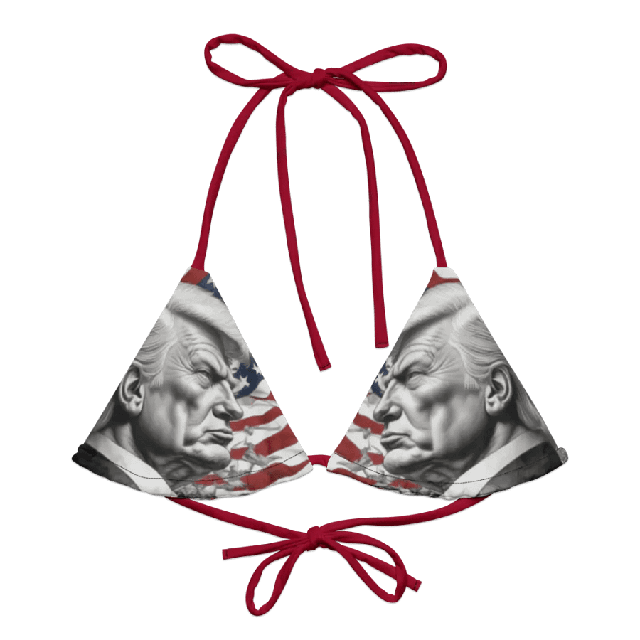 Patriotic Leader All-Over Bikini Top product image (1)