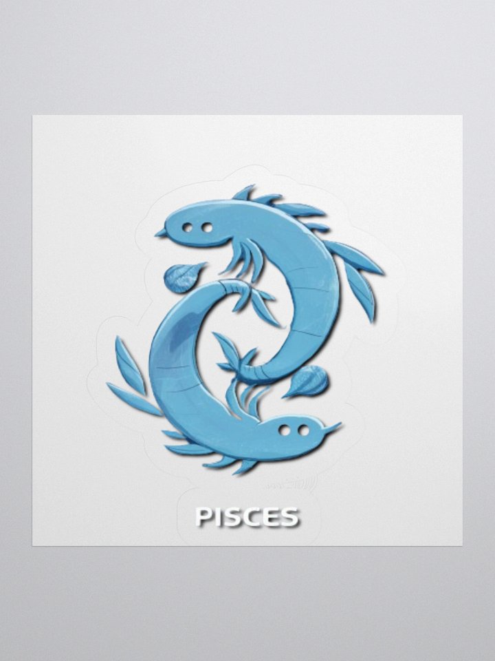 Exclusive Pisces Minimalist Sticker: Dual Fish Design - Perfect for Laptops, Cars, and Astrology Enthusiasts! product image (1)