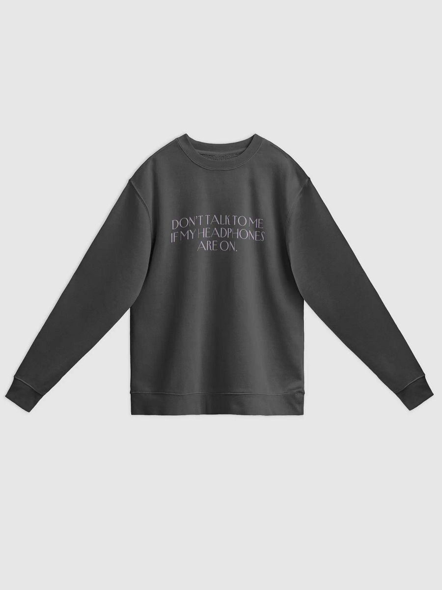 HEADPHONES ON (variant 12) printed pigment crewneck product image (1)