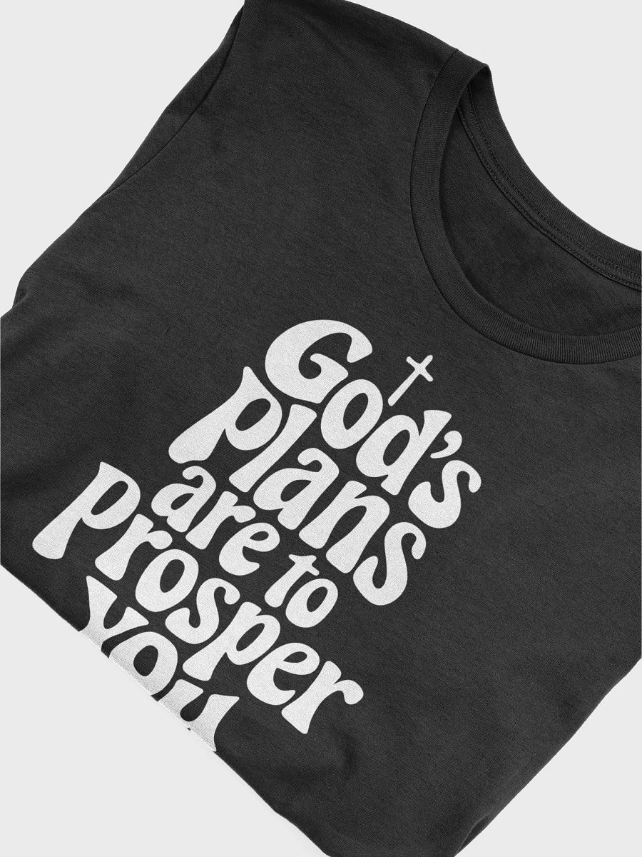 God's Plans Are to Prosper You – Jeremiah 29:11 Bible Verse Bella+Canvas Supersoft T-Shirt product image (5)
