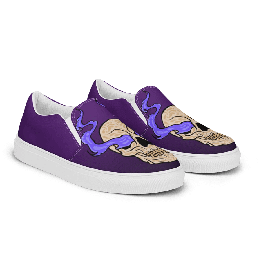 Men's Ethereal Flame Skull Slip-On Shoes product image (4)