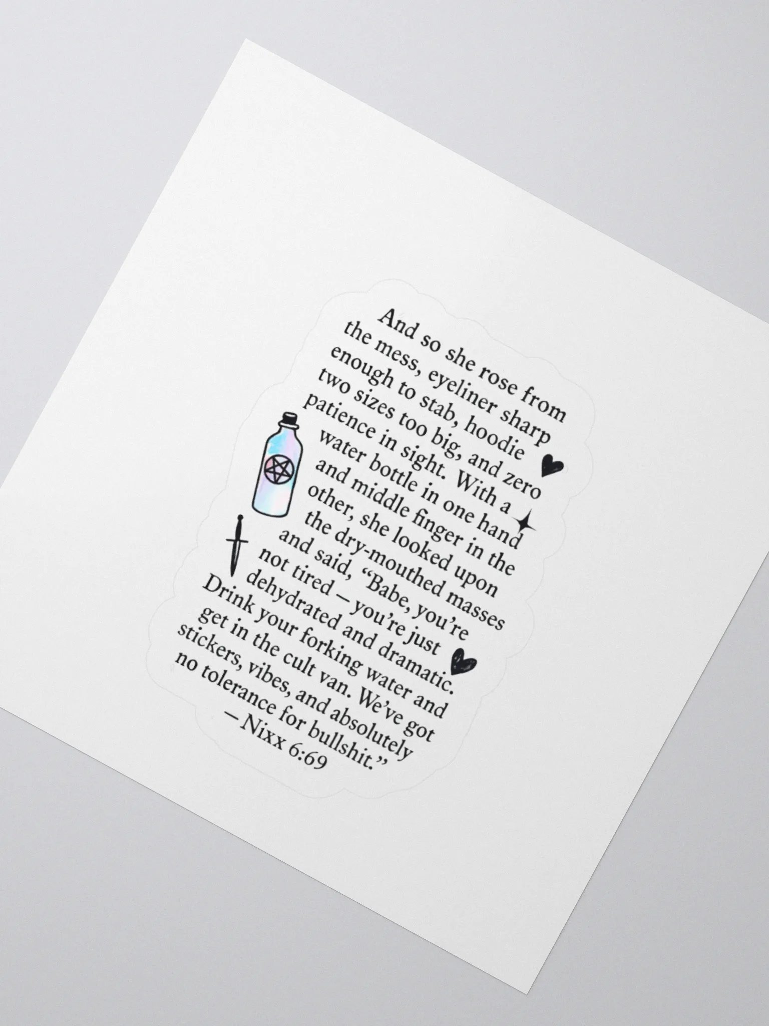Saint Nix Bible Verse Sticker product image (6)