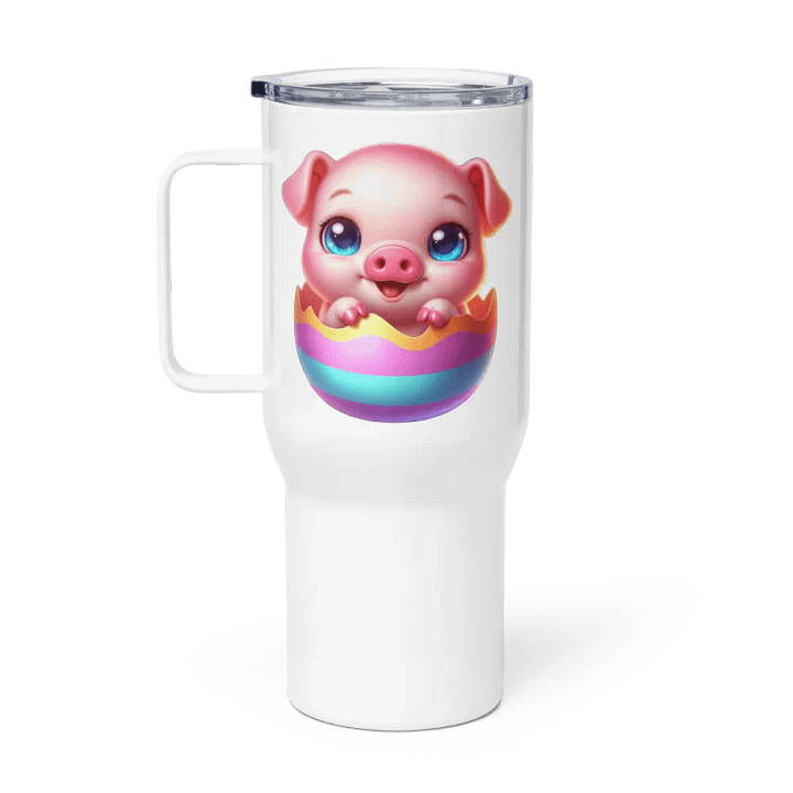 Pig Easter Egg - Travel Mug w/ Handle product image (1)