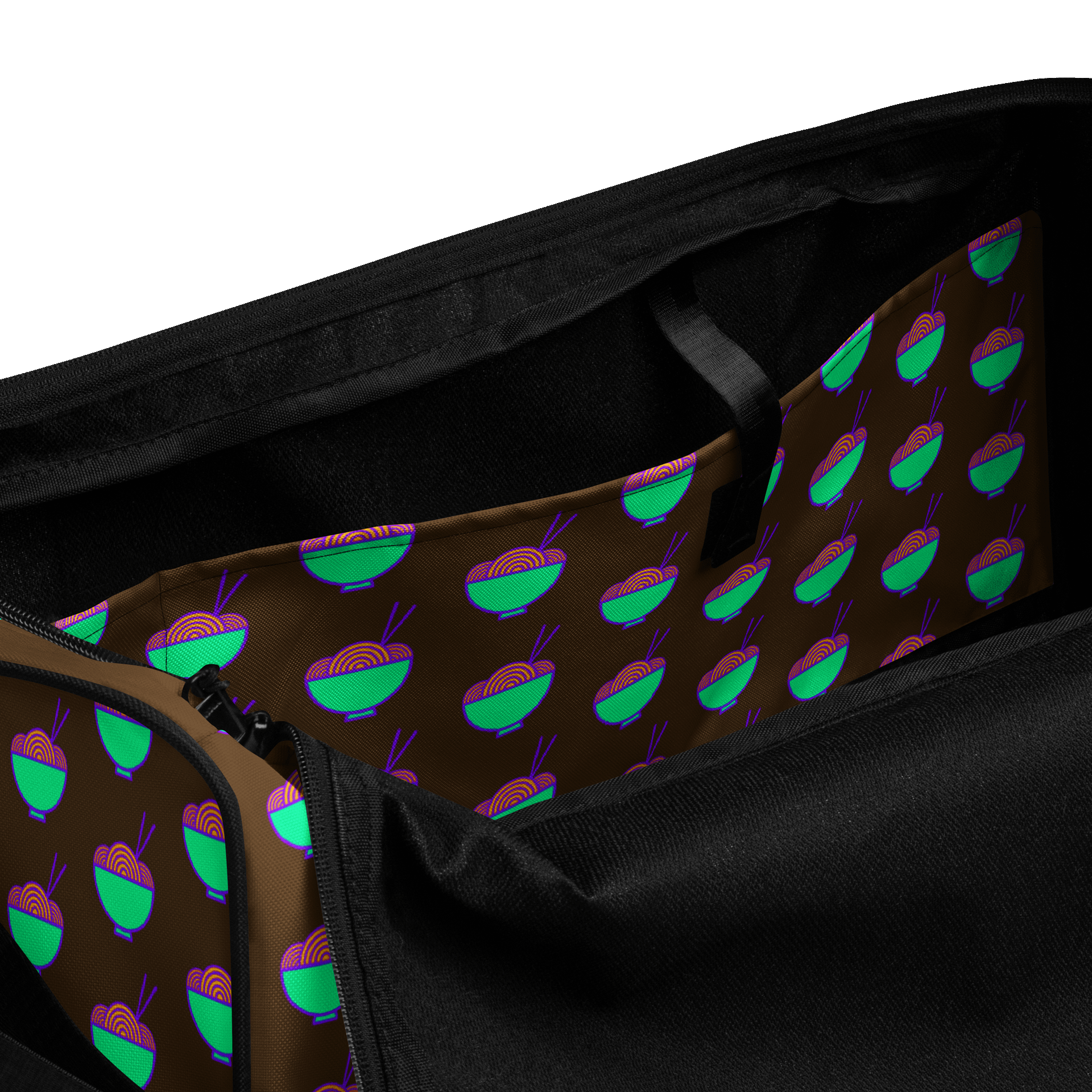 Noodle Crew Duffel Bag! (Brown) product image (6)