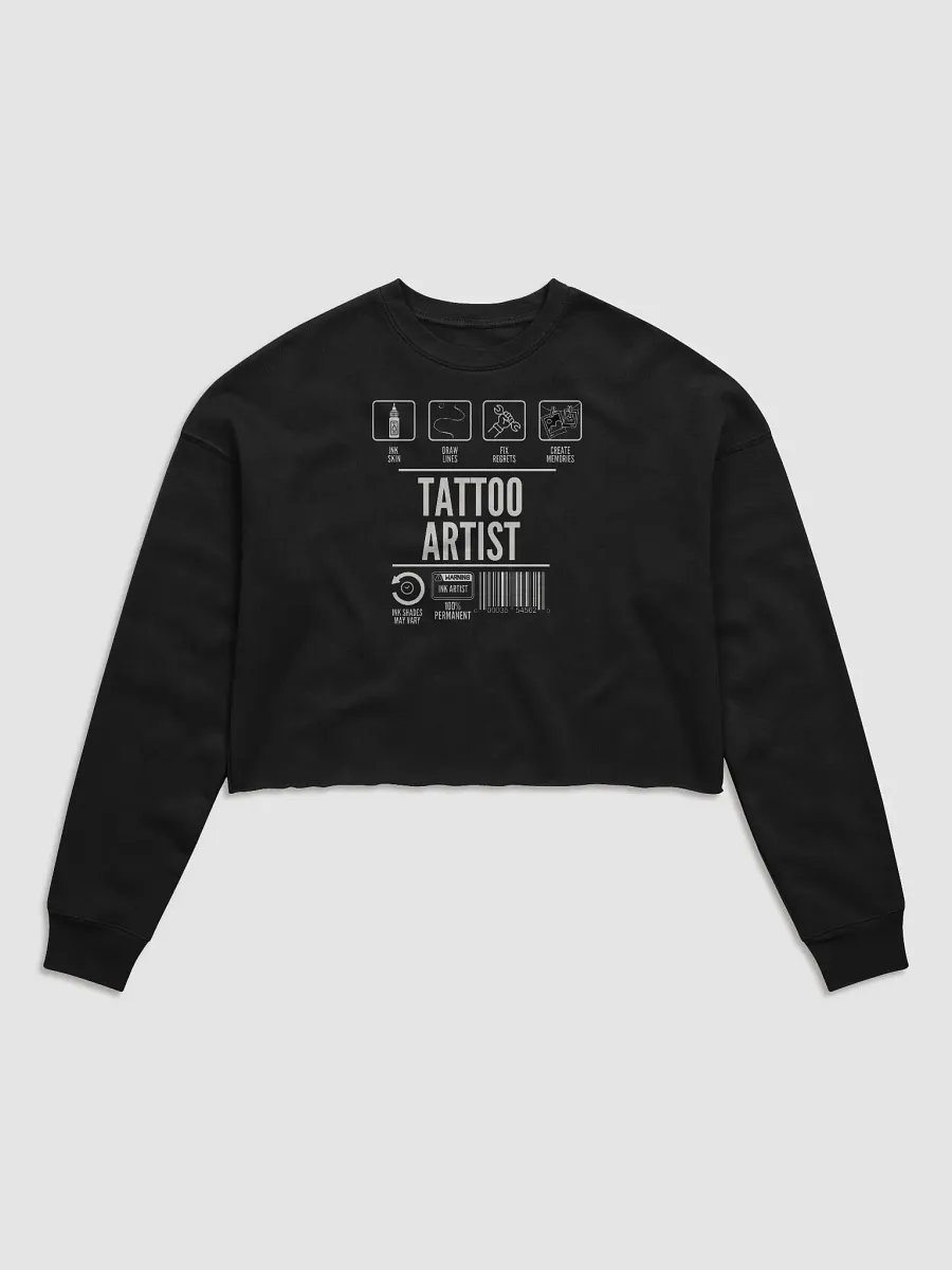 "Tattoo Artist Label" Cropped Sweater product image (1)