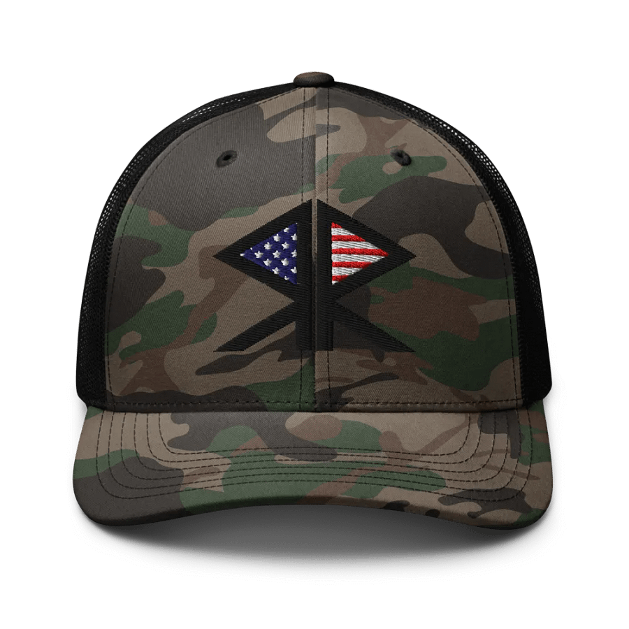 RR Logo Camo Trucker Hat product image (1)