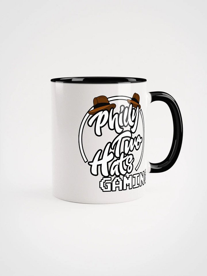 Philly Two Hats Gaming Logo Mug White product image (1)