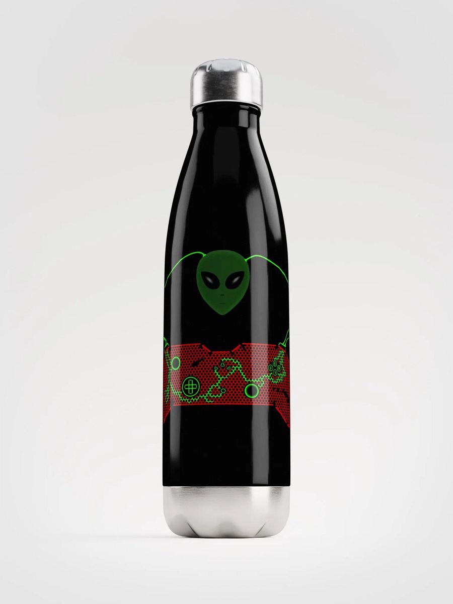 Neon Alien Gaming Controller Water Bottle product image (1)