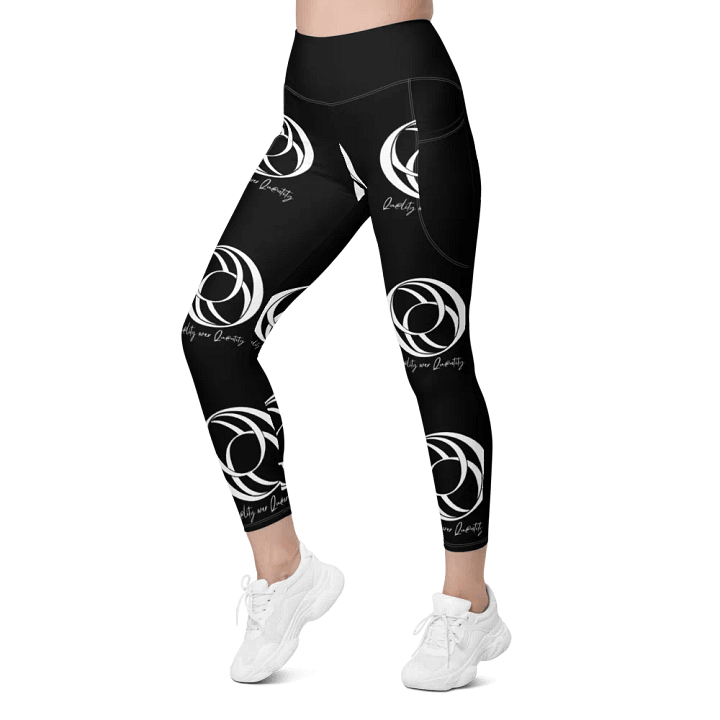 All Over Women's Leggings (Black) product image (2)