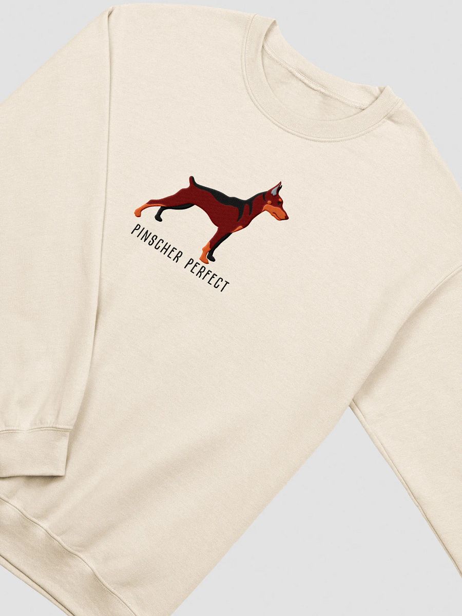 Pinscher Perfect Sweatshirt (Embroidered) of a Mini Pinscher(Red & Tan) product image (15)