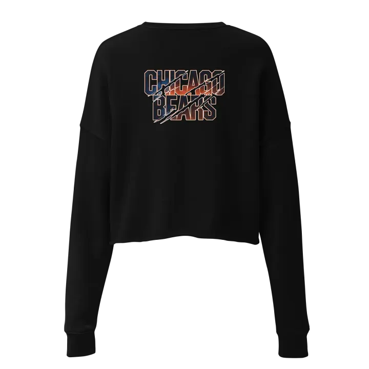 Chicago Bears | Slash Logo Fleece Crop Sweatshirt | NFL Home Locker product image (2)