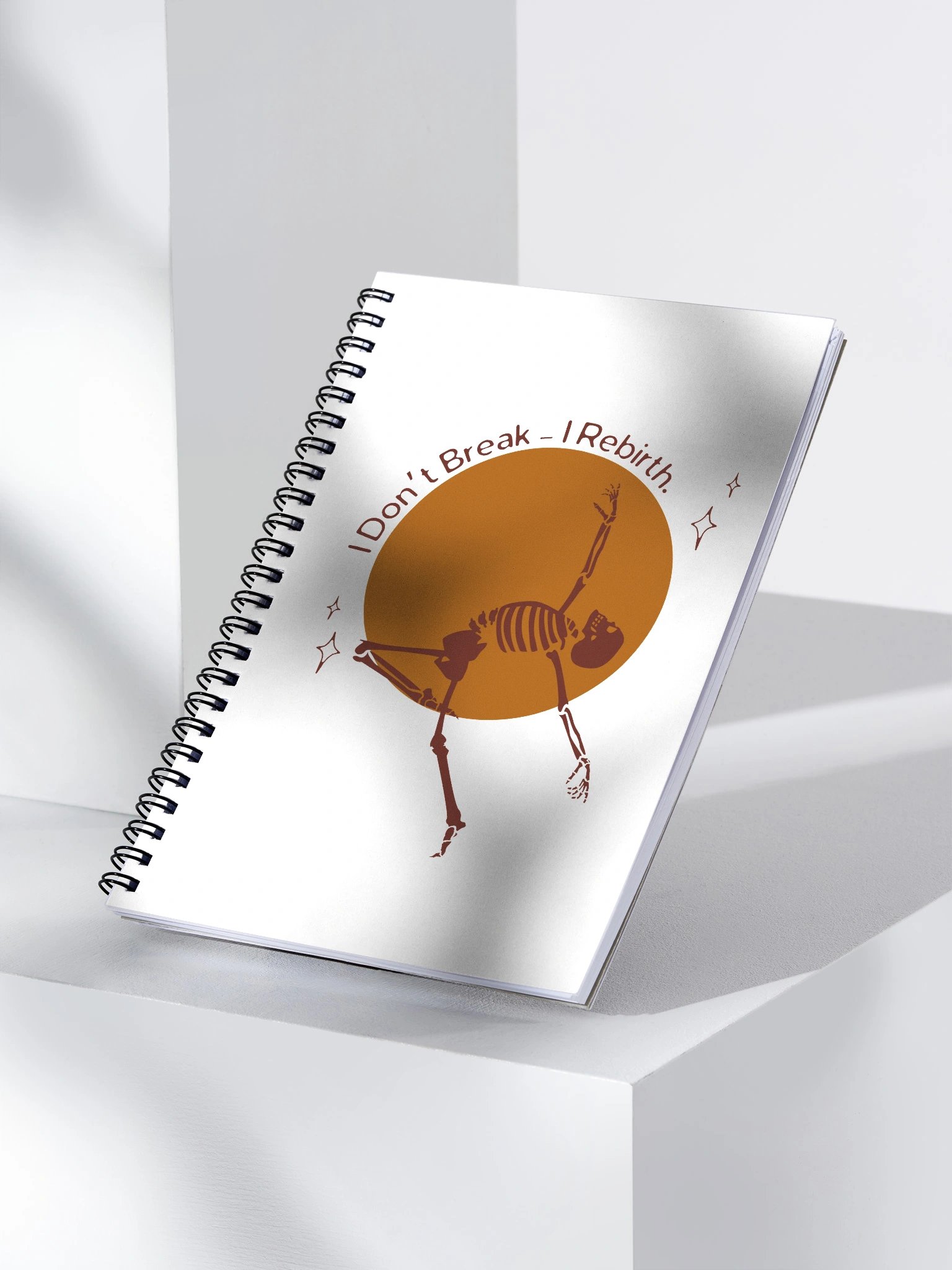 Spiral Notebook- I don't break - I rebirth product image (3)
