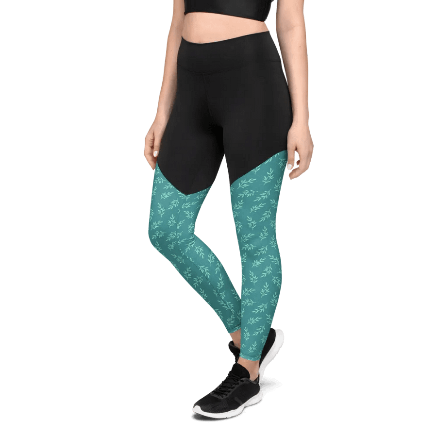 Turq All-Over Print Sports Leggings product image (9)