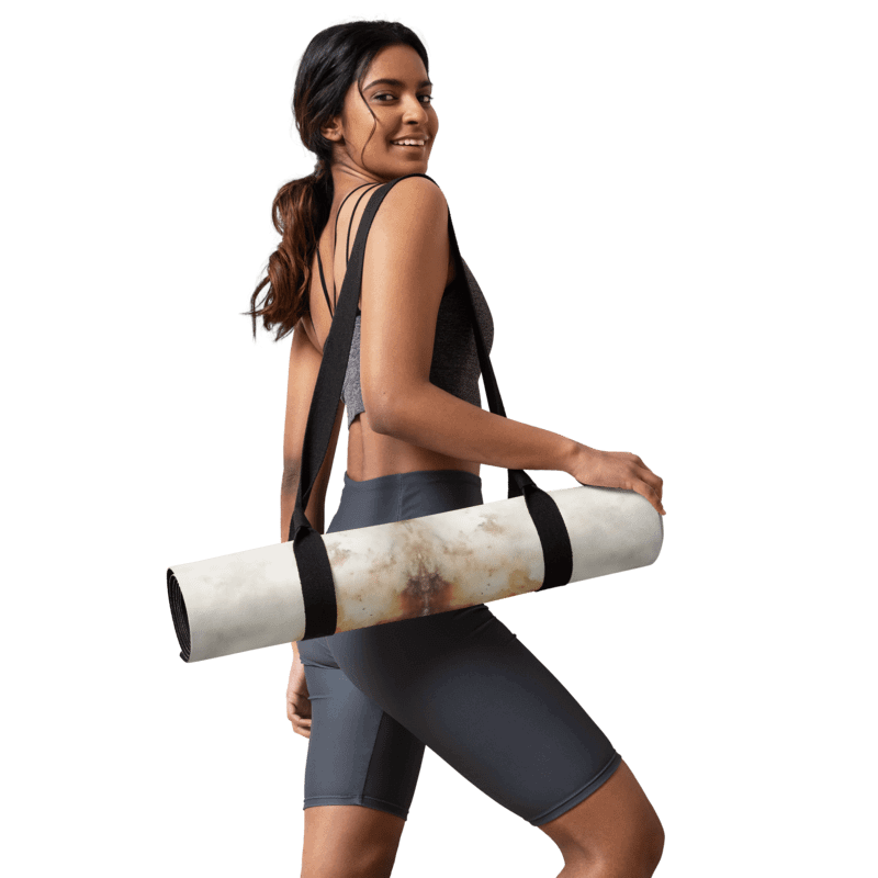 Grunge Gold Abstract Yoga Mat product image (4)