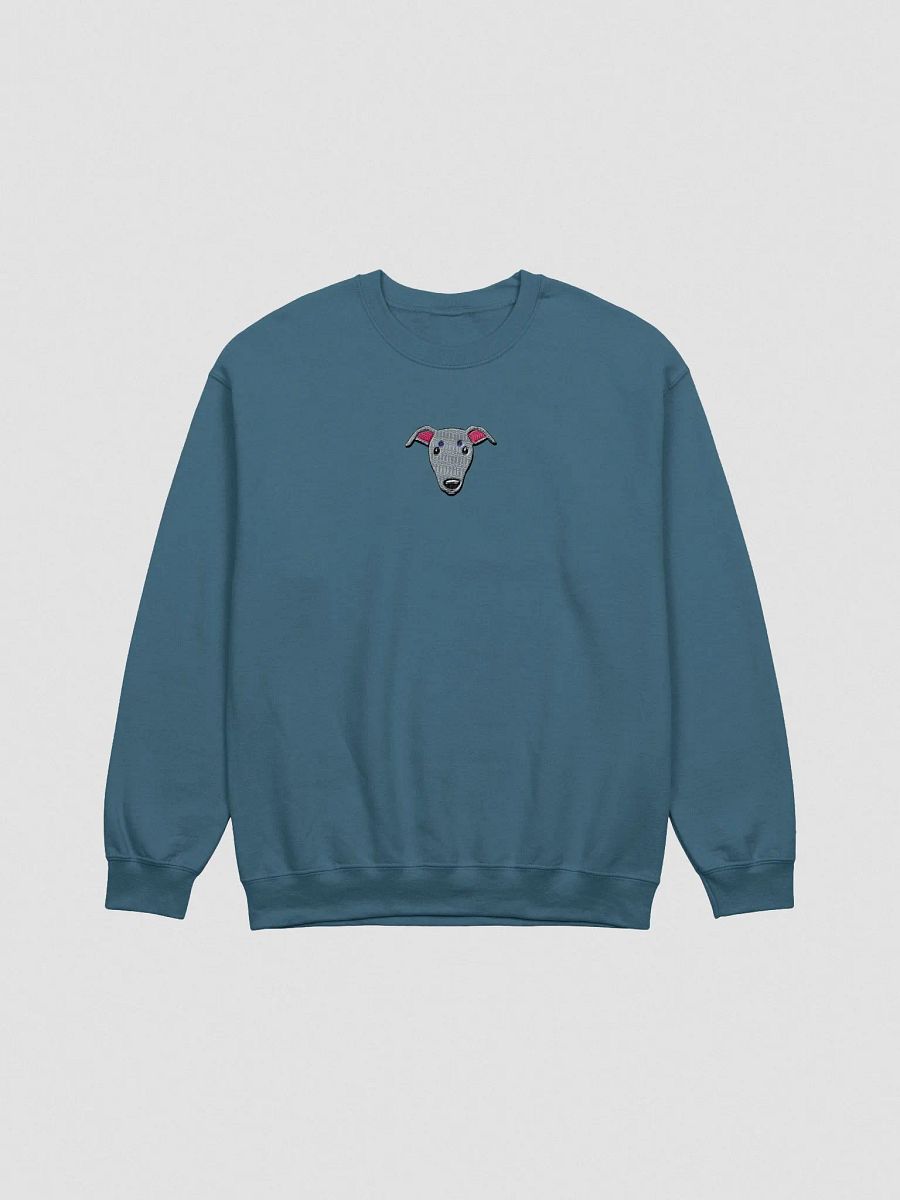 Whippet Dog Face Embroidered Crewneck Sweatshirt product image (1)