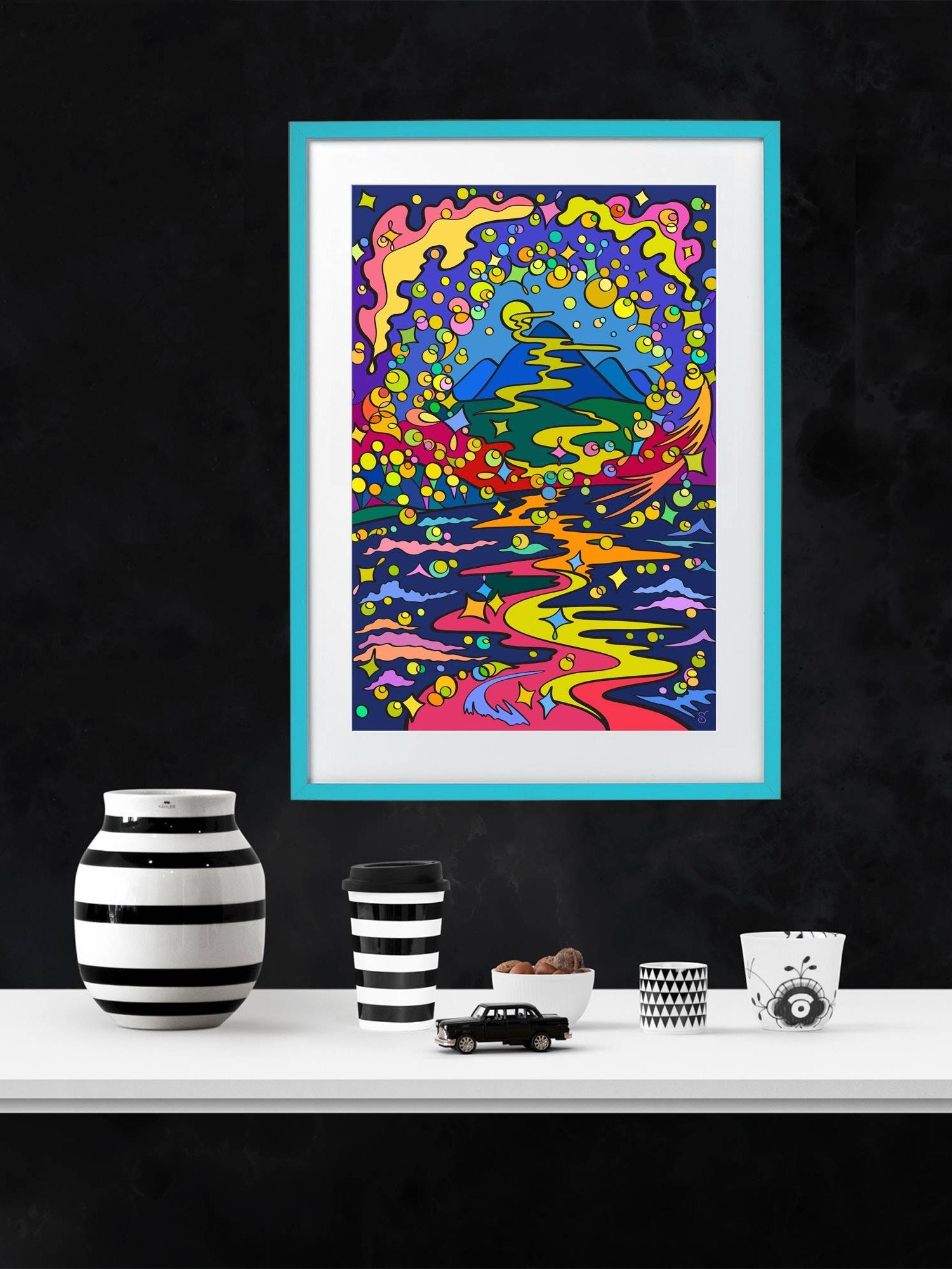 Vibrant Matte Poster Print - Moon Path product image (5)