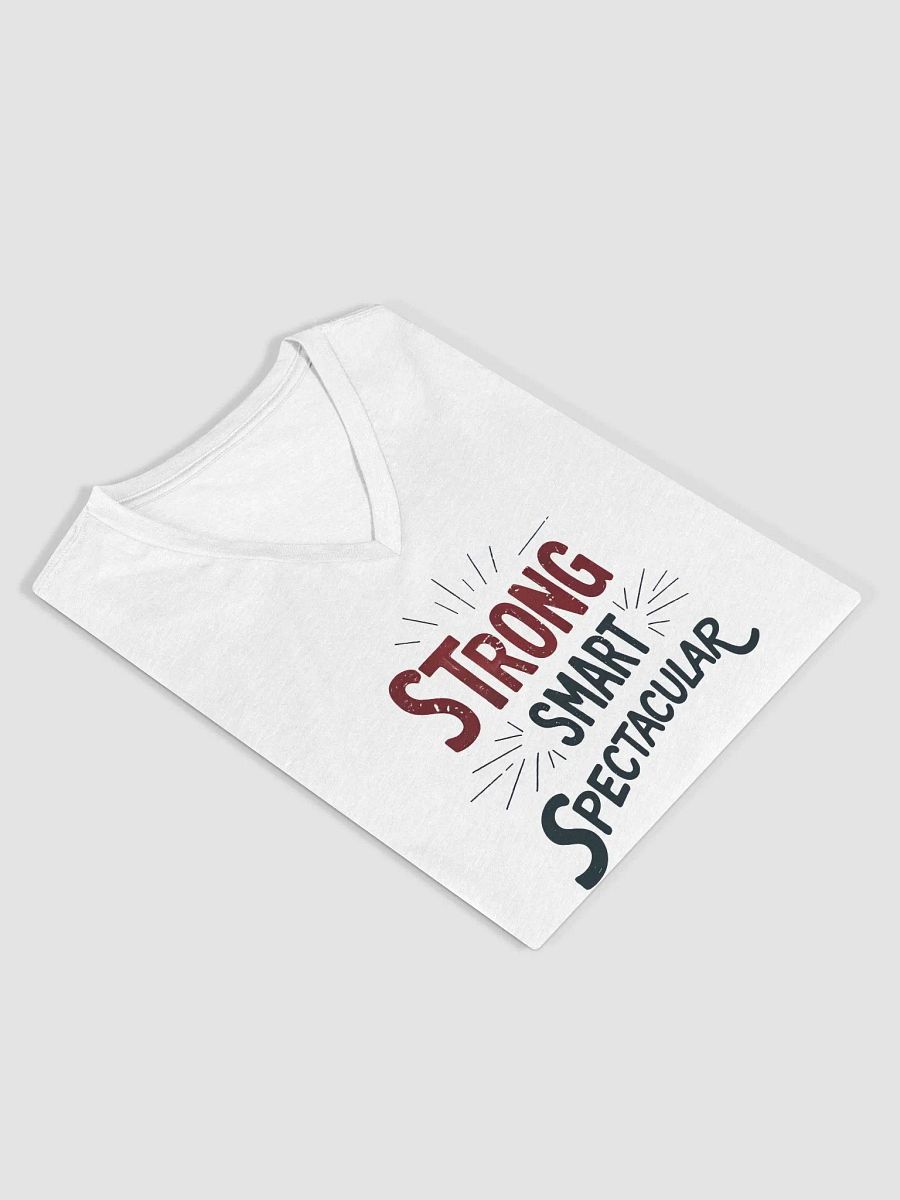 Strong, Smart, Spectacular V-Neck T-Shirt product image (13)
