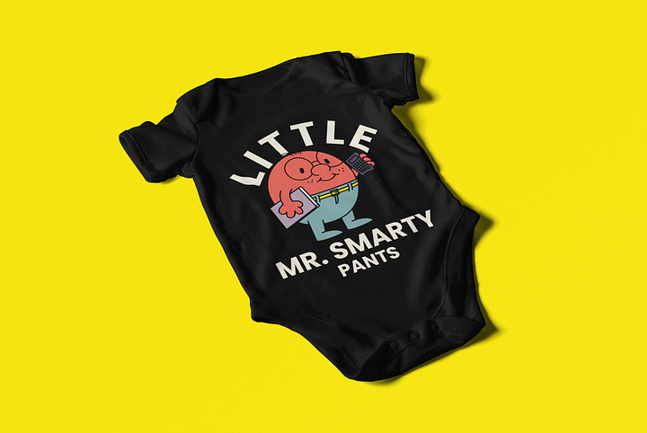 MR. SMARTY PANTS - Baby Bodysuit Onesies for Boys product image (2)