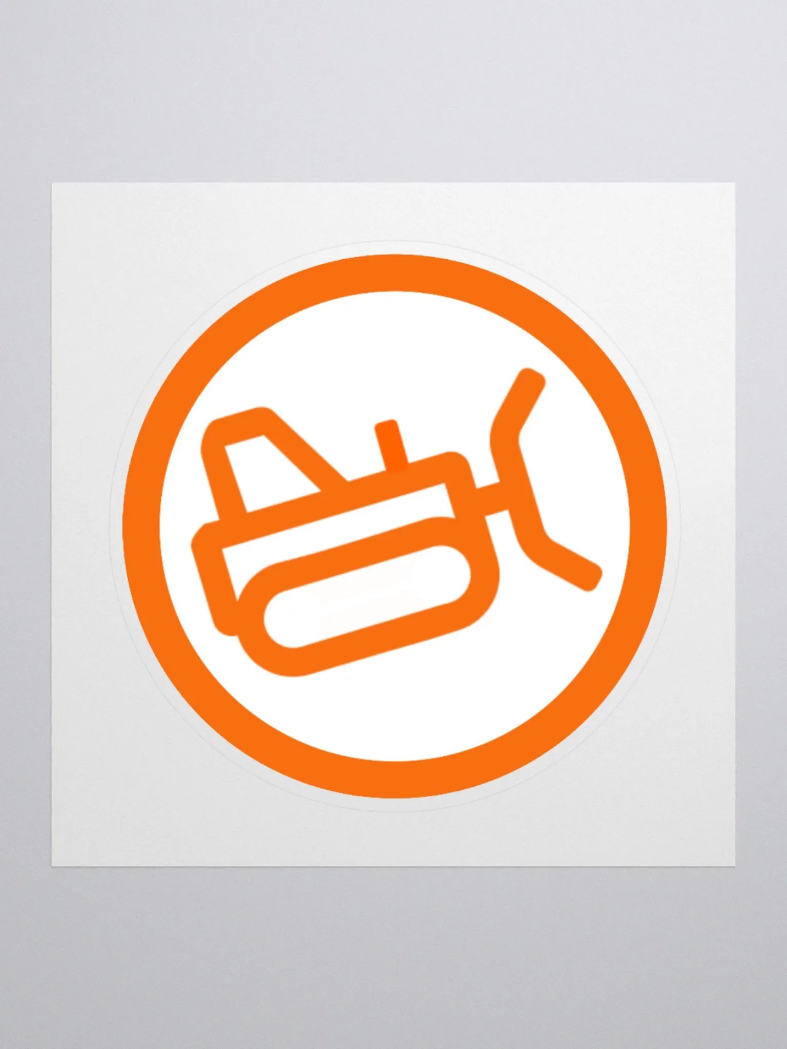Bulldozer Logo Sticker product image (2)