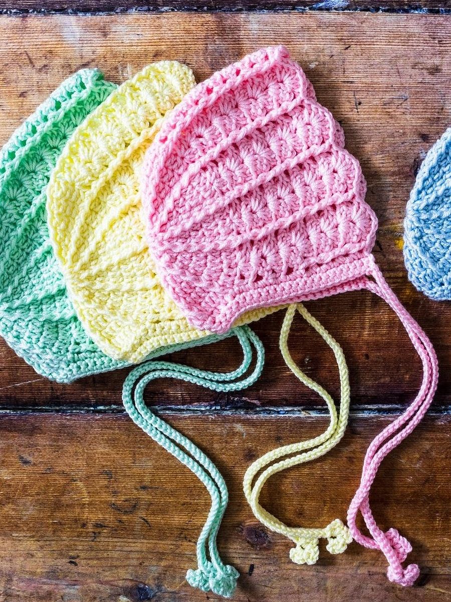 Crochet Pattern: Shell Baby Bonnet product image (3)