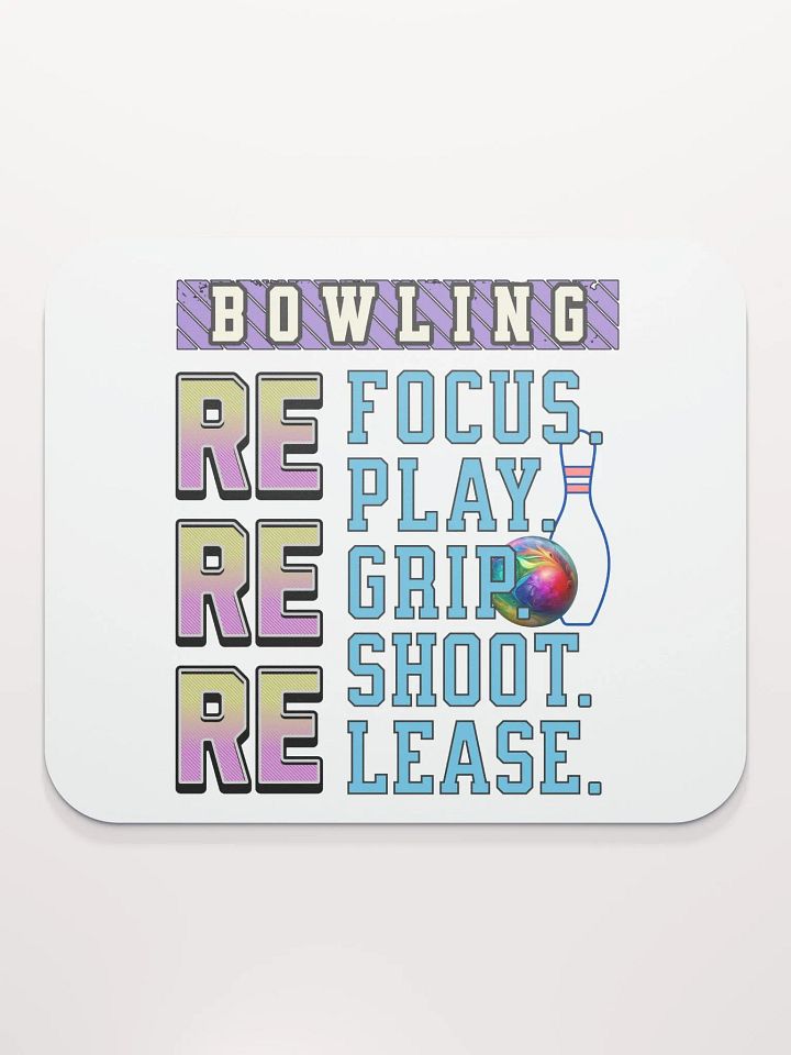 Reuse Bowling Fun Mouse Pad product image (2)