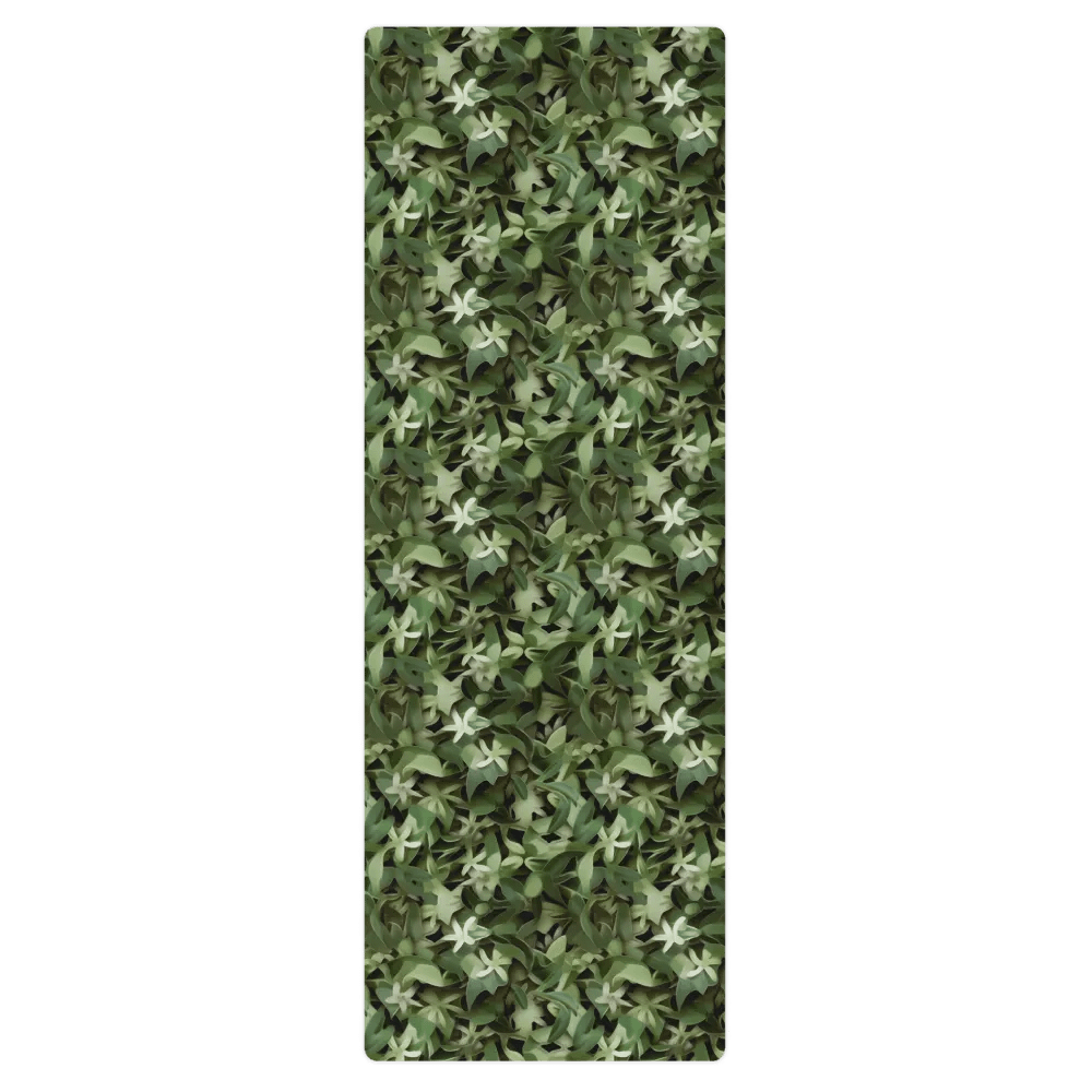 YOGA MAT DARK GREEN CAMO PATTERN product image (3)