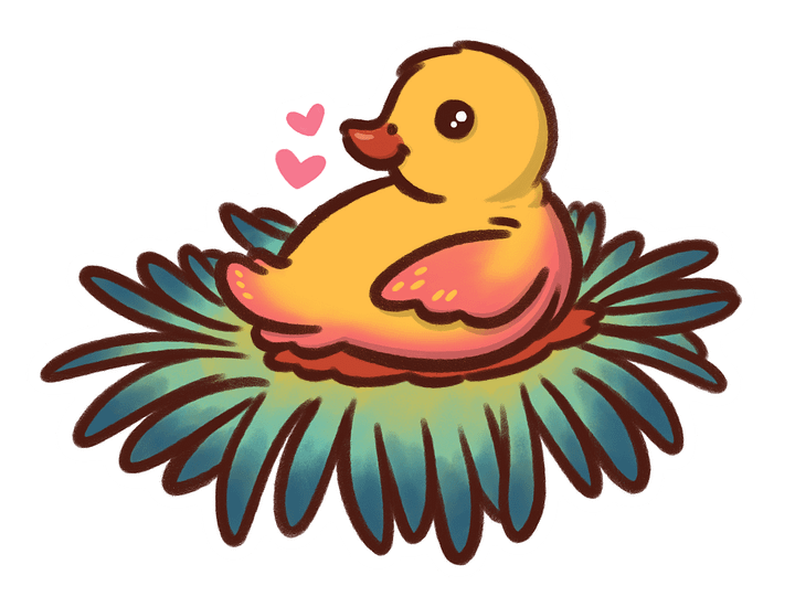 sticker : flower chick product image (1)