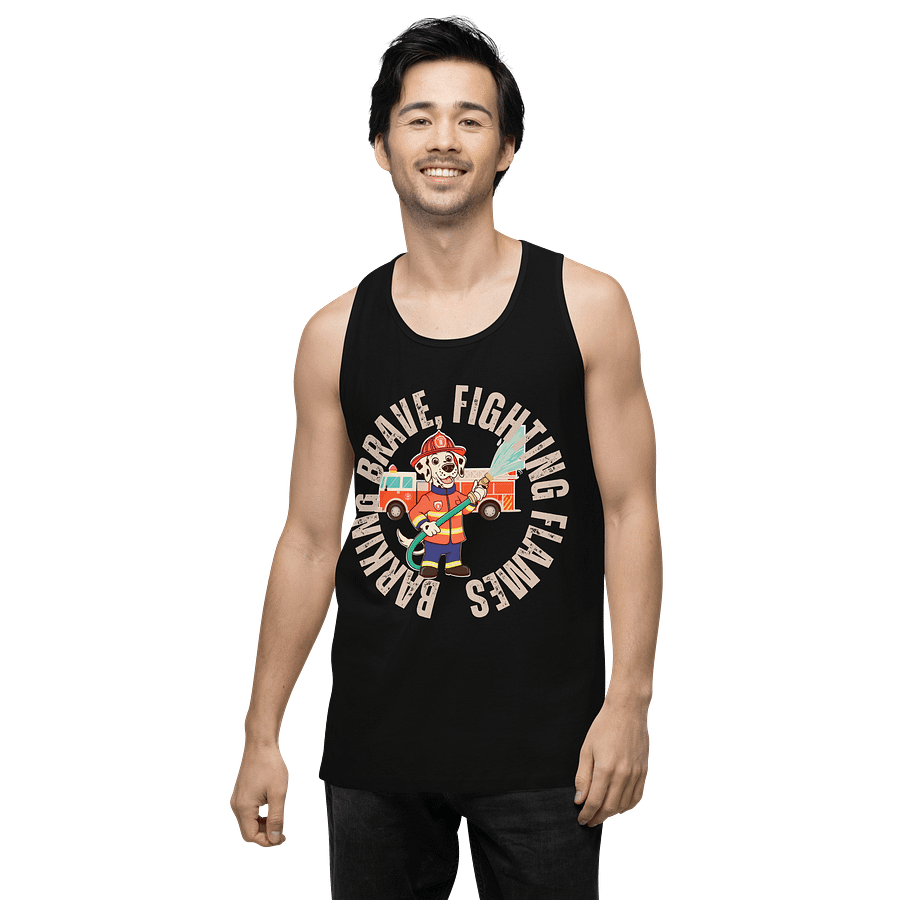 Barking Brave Firefighter Tank Top product image (3)