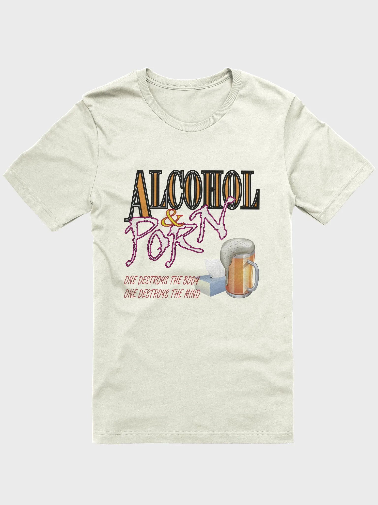 Alcohol & Porn - Bella+Canvas Supersoft T-Shirt product image (3)