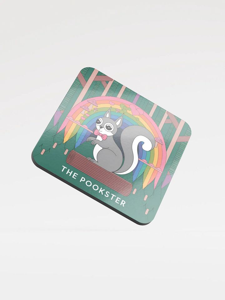 Coaster or micro art piece: The Pookster abstract trippy rainbow product image (1)