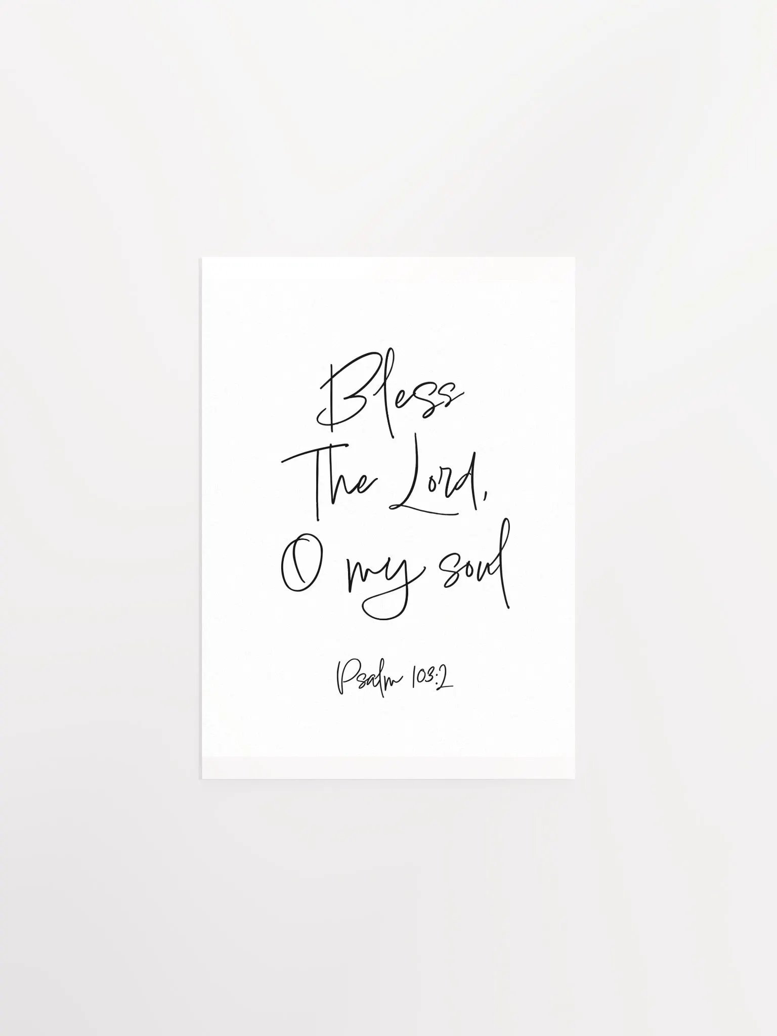 Bless the Lord, O My Soul - Print product image (1)